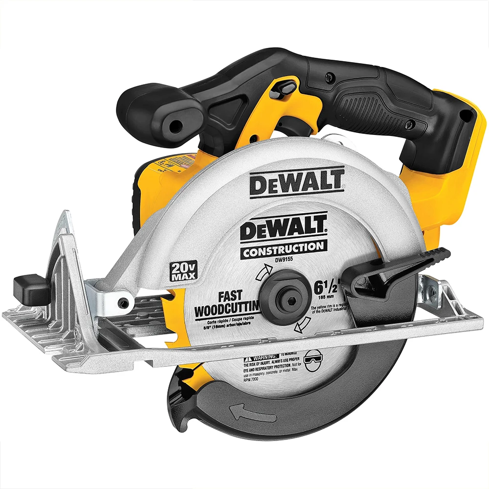 Фото DEWALT DCS391 20 В MAX Аккумуляторная циркулярная пила 6-1/2 дюйма Бесщеточный двигатель для резки древесины Обрамление DIY Ремонт строительства №2