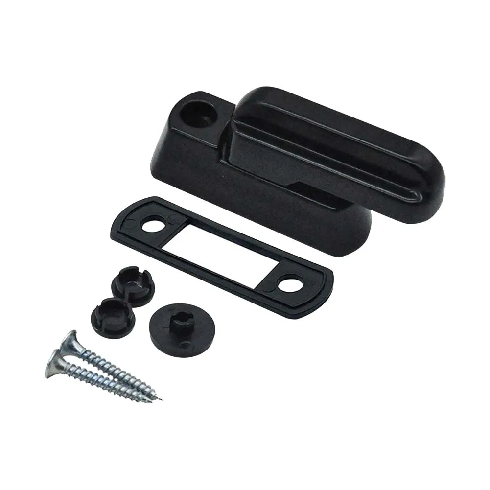 

Black Straight Handle Door And Window T-Lock Inside Outside Window Anti-Theft Lock Window Buckle Safety Lock Home Supplies