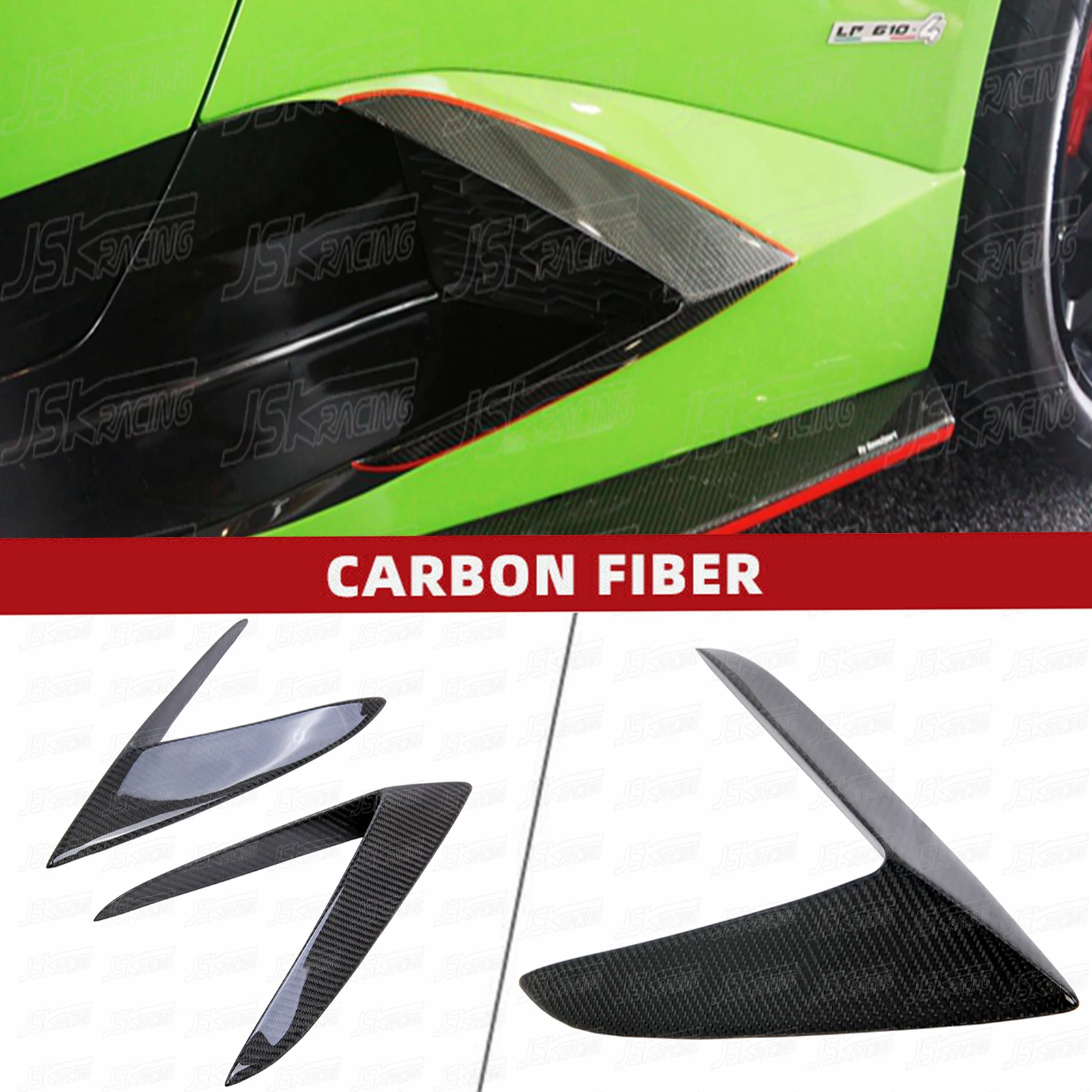 

R Style Carbon Fiber Side Skirts Decoration For Lambo Huracan Lp610-4 2014-2016（JSKLBHC14008）