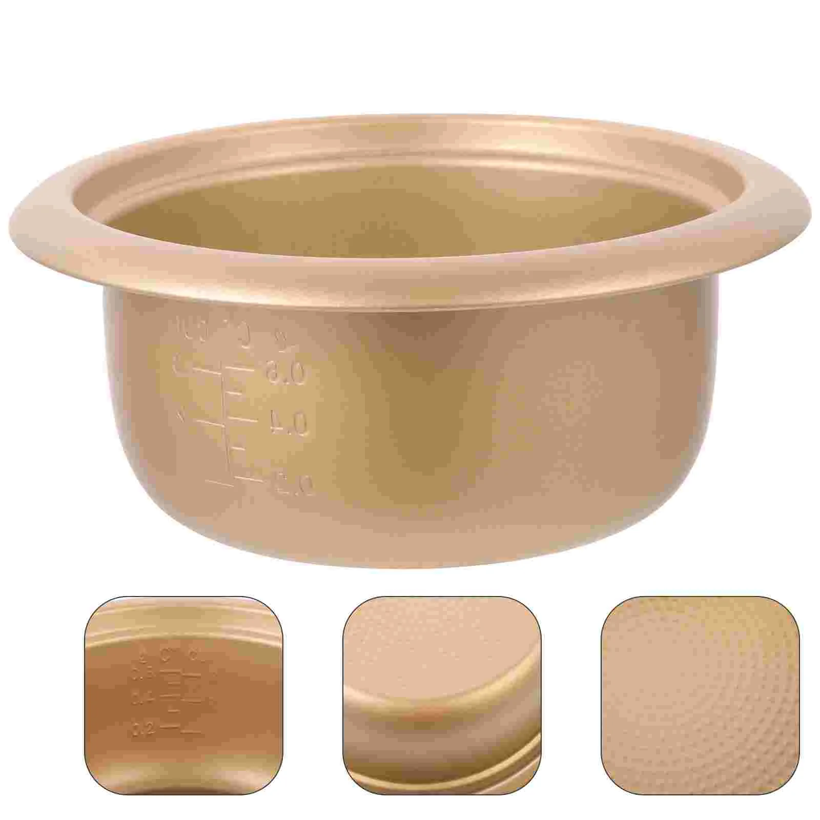 

Rice Cooker Liner Inner Cooking Container Pot Electric Stainless Pots Supplies Replace Steel Utensils Indoor