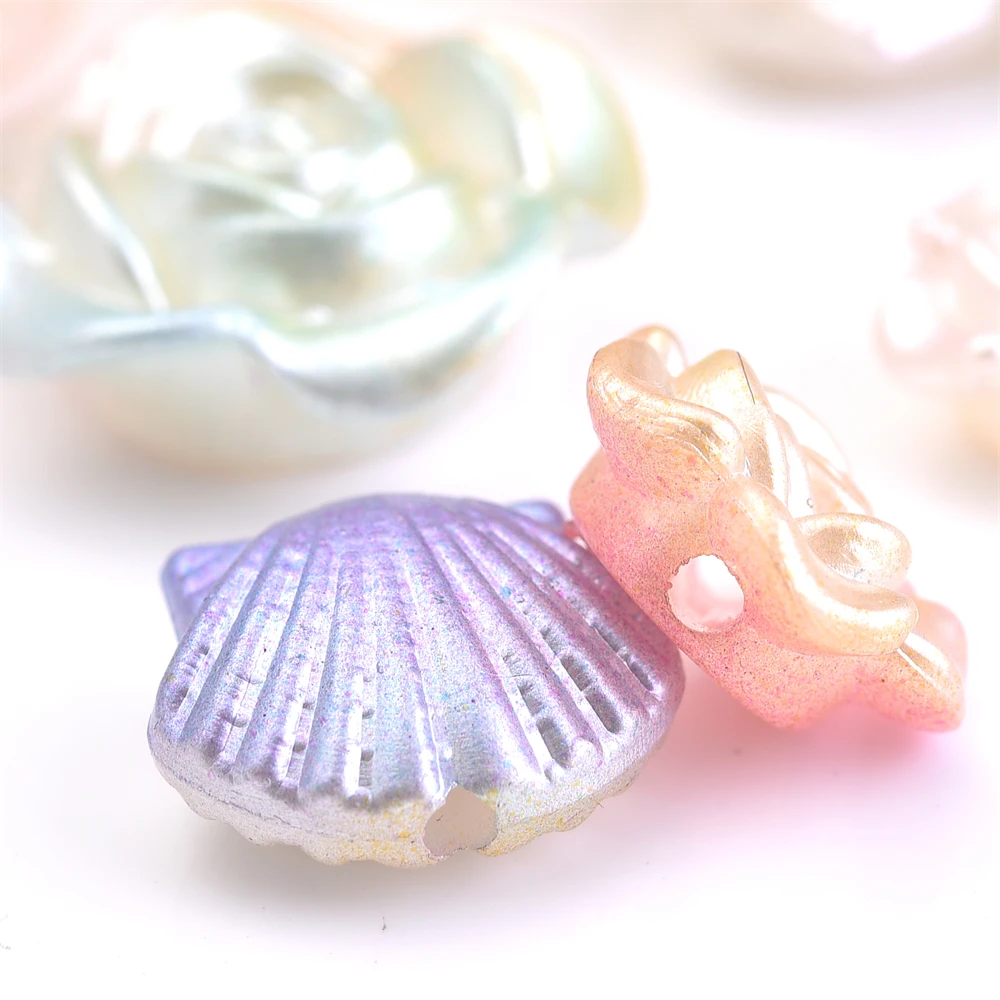 50 шт. акриловые бусины в виде бабочек