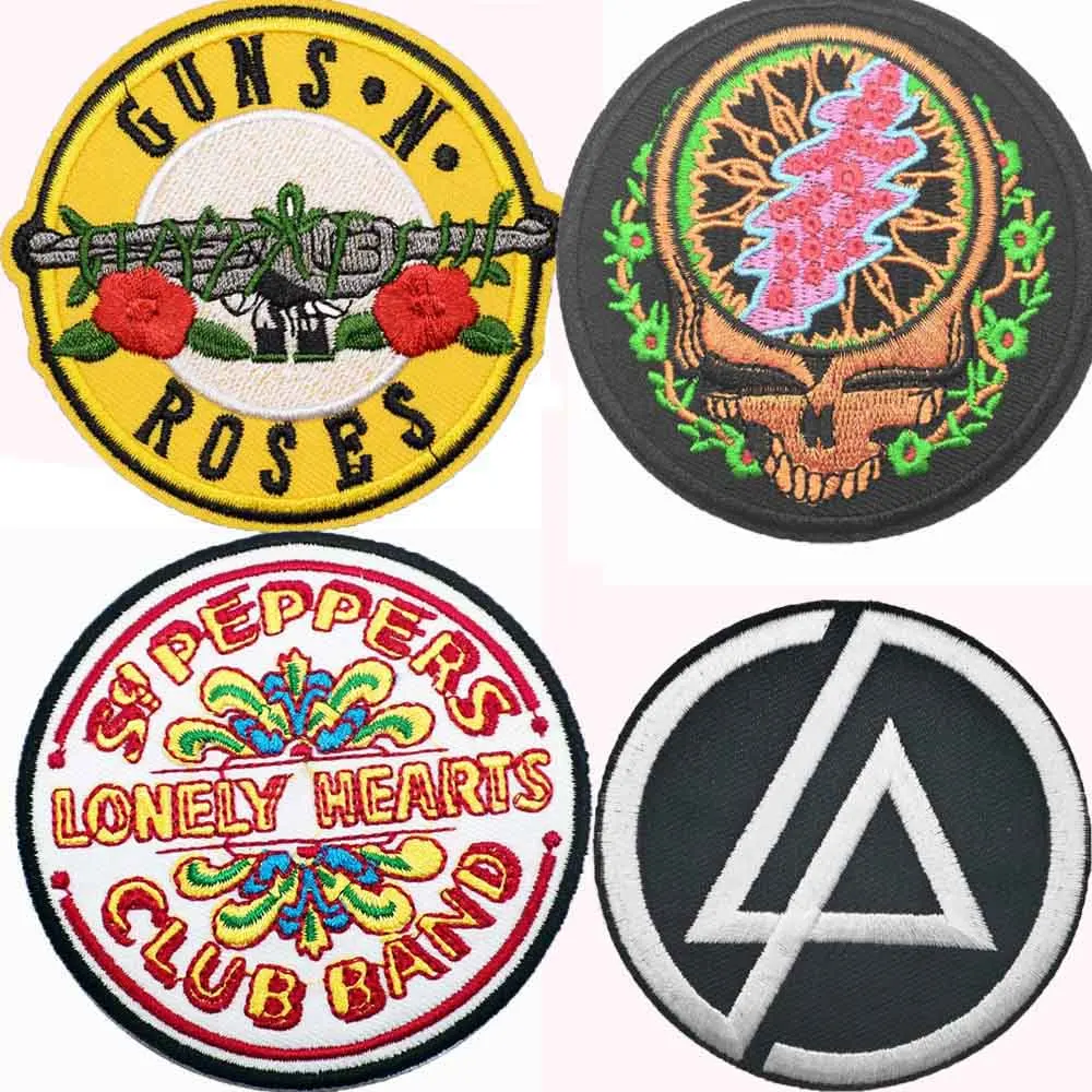 Нашивки с вышивкой РОК Н-Роллер музыкальный рок-ад Майкл Джексон нашивки для