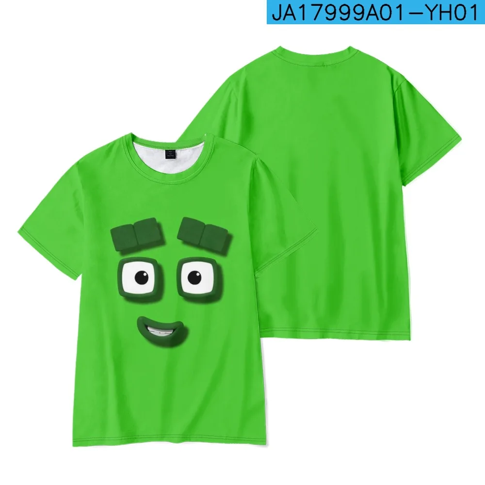 

Kids Summer Anime Numberblocks Cartoon Print T-Shirt 4-14Y Toddler Youth Boys Girls Short Sleeve Tees Kids Outfits Tops Clothes