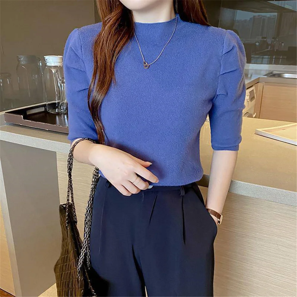 

2023 Trend Pullover Female Sweater New Women Clothes Fashion Womens Sweaters Vintage Knitted Tops Cashmere Korean Style Cute