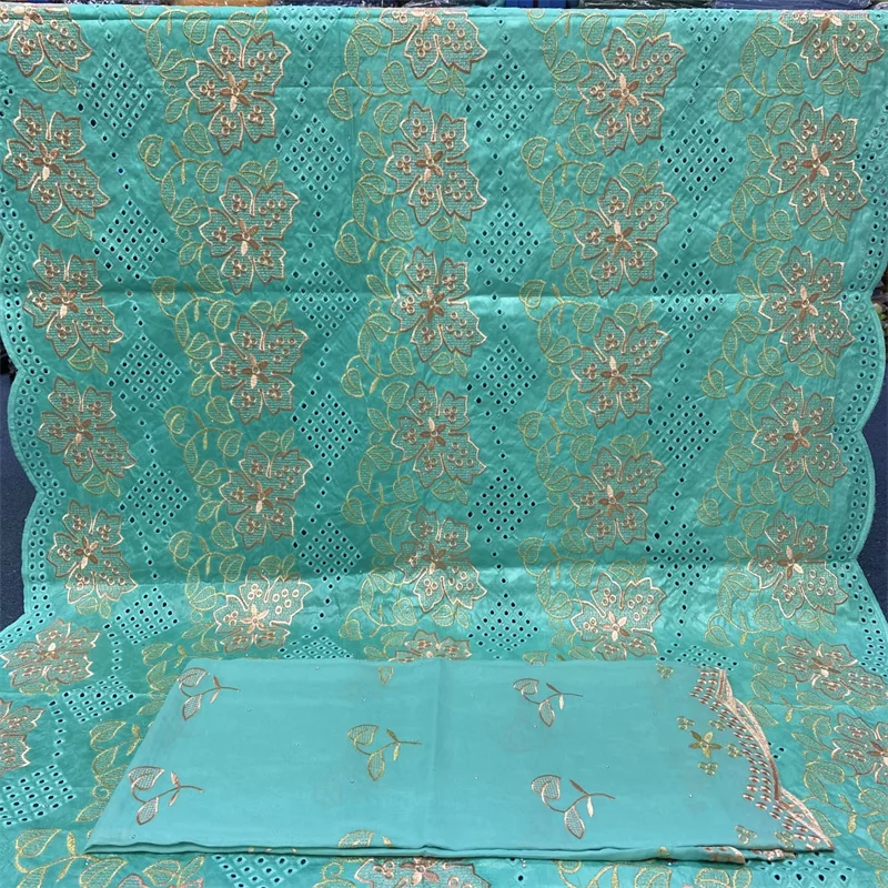 

5 + 2 ярда африканская базиновая богатая ткань с шарфом новейшая мода вышивка кружевная ткань для свадьбы часть 4L08226