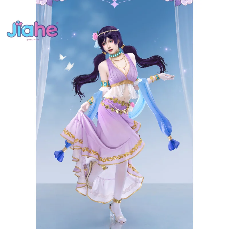 Фото Lovelive Nozomi Tojo Косплей Костюм Аниме Женское Платье Головные Уборы Носки Перчатки Вечеринка Униформа Хэллоуин Играть Ролевая Одежда Одежда №1
