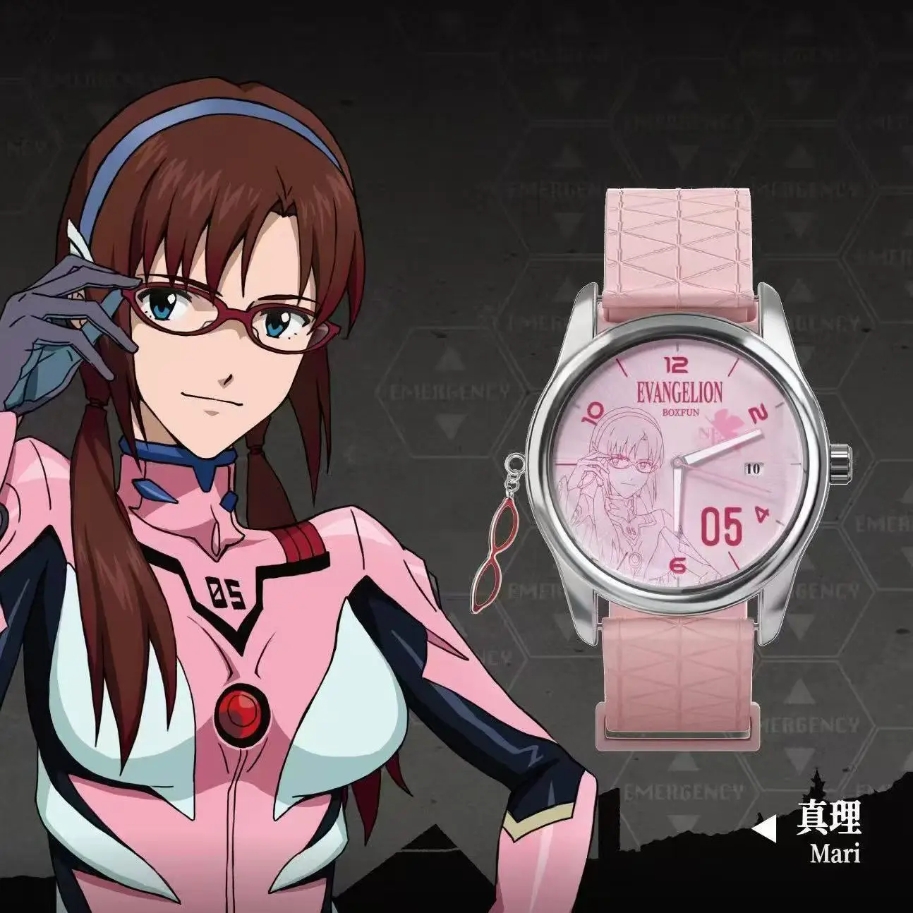 Фото В наличии Оригинальные часы BANDAI NEON GENESIS EVANGELION из серии Time Completion Plan, модель с персонажами аниме, игрушки и подарки для девочек №5