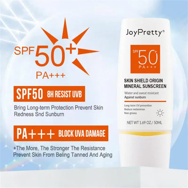 

SPF50+ Sunscreen Cream 50ml Gel Isolation Lotion For Men And Women Moisturizing Whitening Waterproof Refreshing Sunscreen Cream