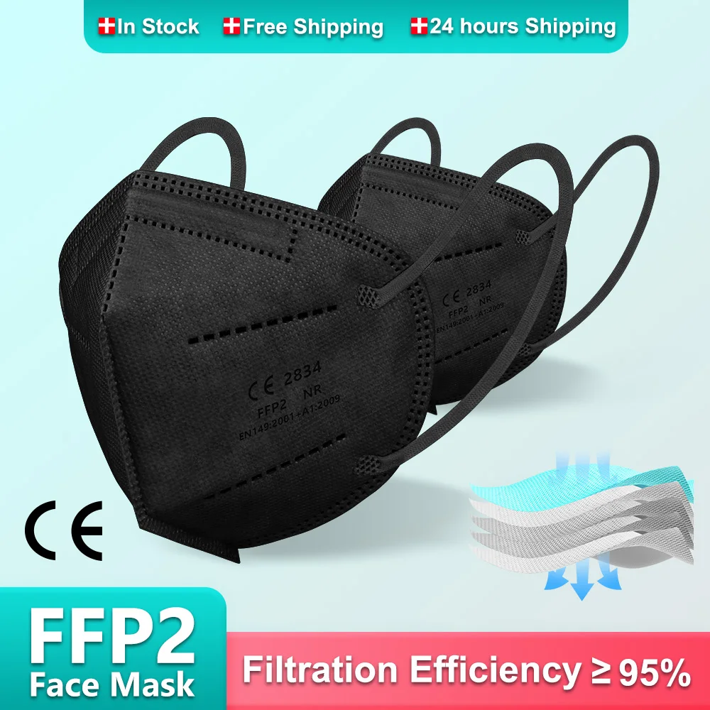 Mascarillas FPP2 взрослая маска KN95 FFP2 сертификат Испании CE 5-слойная Mascherina FFPP2 FFP2Mask Masken FFP 2