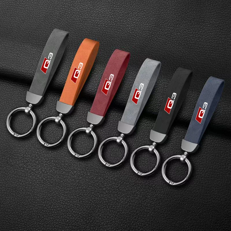 

Автомобильный брелок для audi A1 A2 A3 A4 A5 A6 A7 A8 Q3 Q5 Q7 Q8 SLINE S LINE, кожаные аксессуары из цинкового сплава