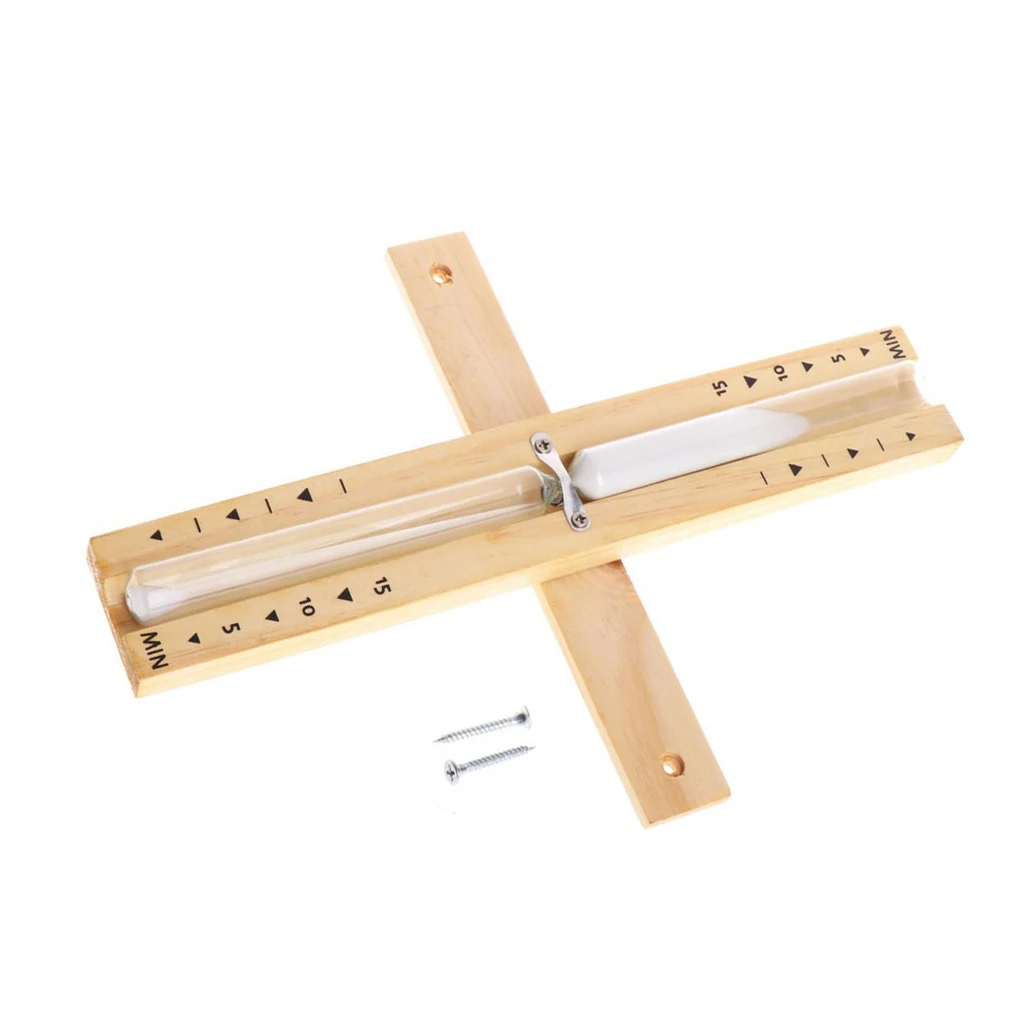 

Wood Wall-mounted Sauna Hourglass Portable Accurate Scaled Home Bathroom Bath House Glass Sand Timer Countdown