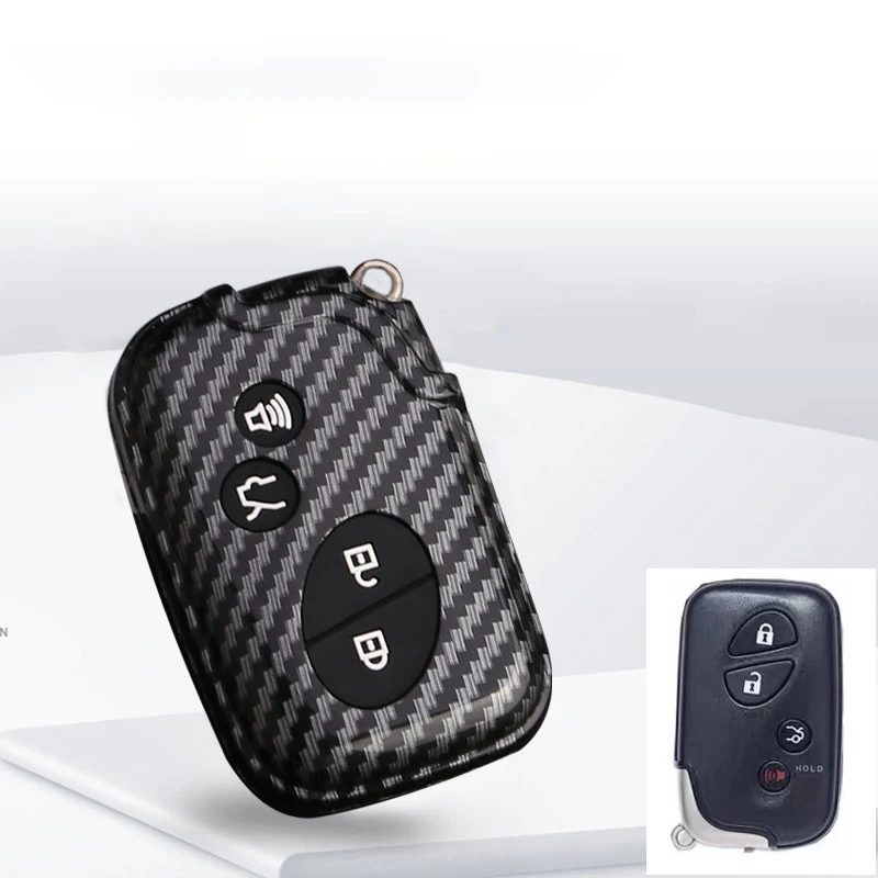 3/4 кнопочный автомобильный брелок из АБС-карбона для Lexus GS430 ES350 GS350 LX570 IS350 RX350 IS250