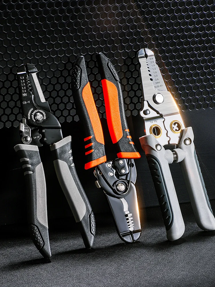 

Stripping pliers electrician special tools multi-function wiring pliers universal wire and cable scissors crimping pliers