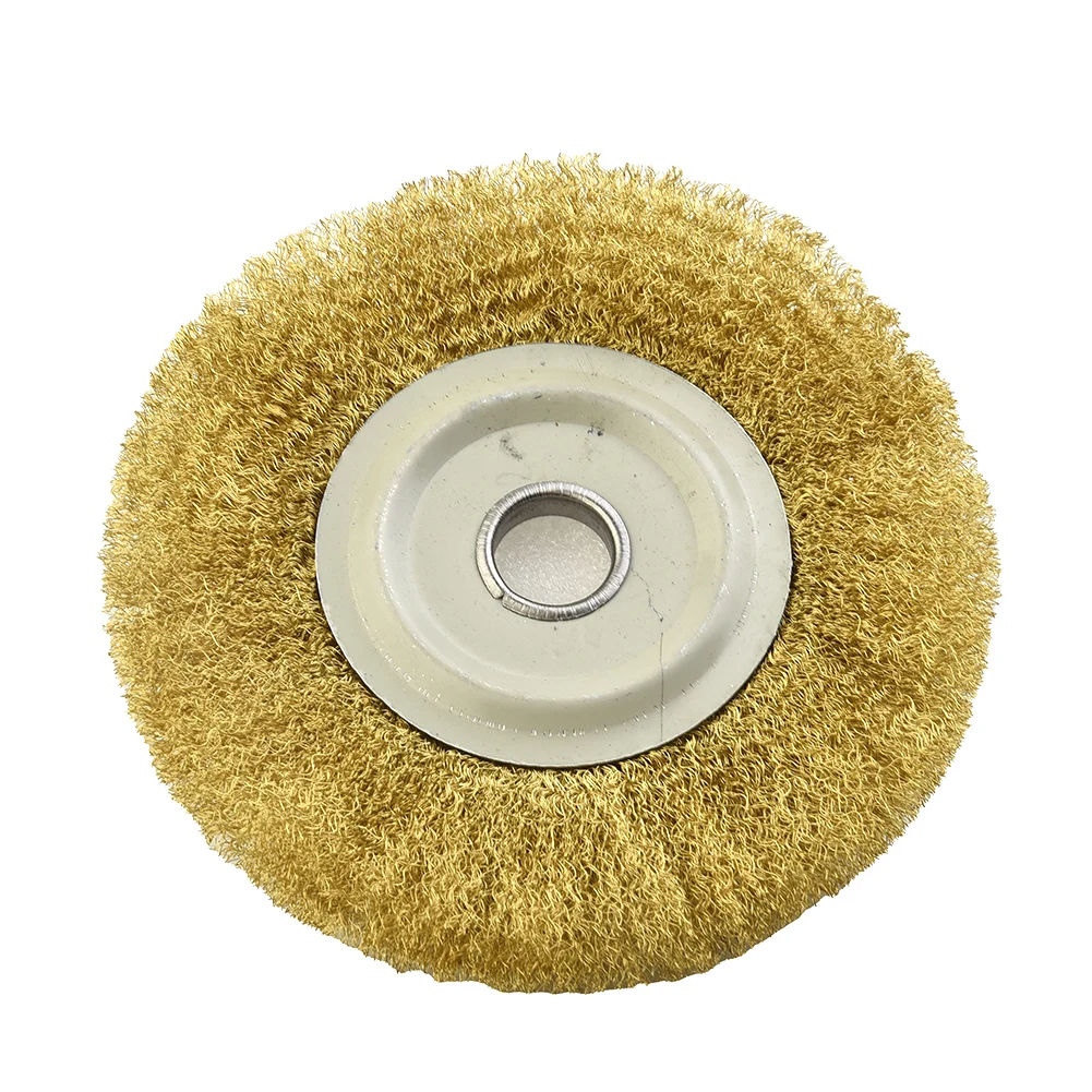 

Polishing Wire Wheel Brush Sanding Crimped Deburring Derusting Descaling Grinding Accessories Replacement Copper Metal