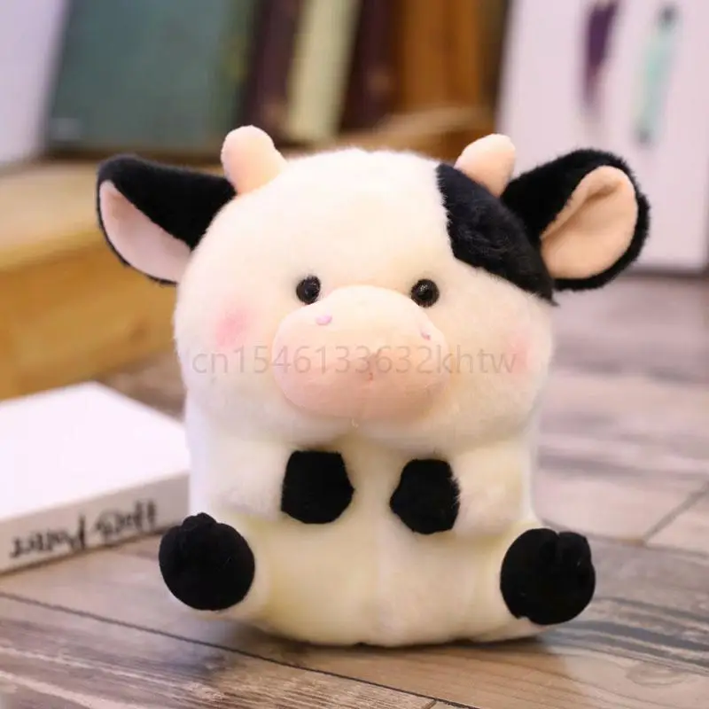 Kawaii Plush Pet Husky Cow Cat Owl Soft Stuffed Doll For Kids Birthday Cute Round Shape Fat Animals Plush Toys Christmas Gift images - 6