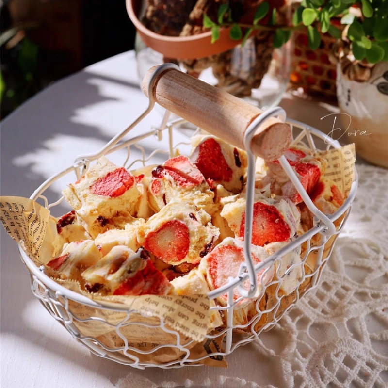 2024 креативная кованая железная корзина для хранения искусственная Ретро