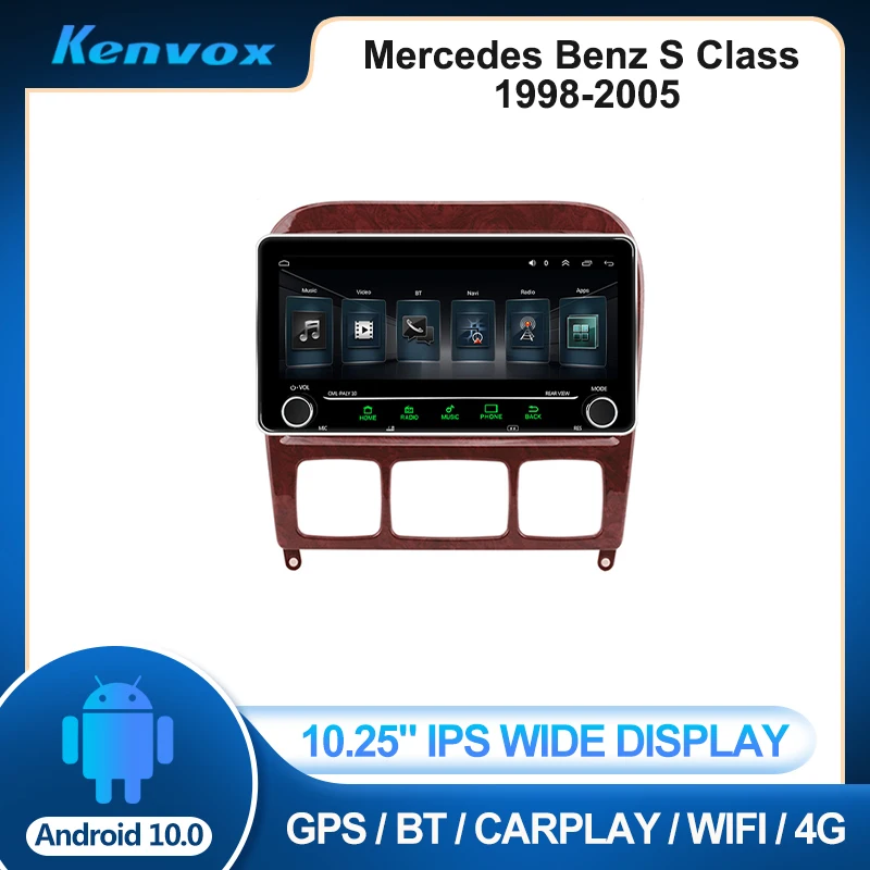 

Автомагнитола 2 din, 10,25 дюйма, IPS, Android, для Mercedes Benz S Class W220 S280, мультимедиа, GPS-навигация, Авторадио, видеоголовное устройство