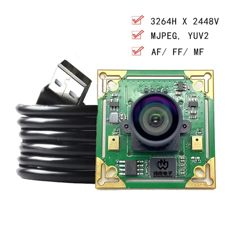 Фото Модуль камеры 4K 8MP HD 3840x2160 IMX317 USB2.0 с автофокусом/фиксированным фокусом, 100 градусов, 30 кадров/с, MJPEG YUV2 для сканирования документов и распознавания лиц №1