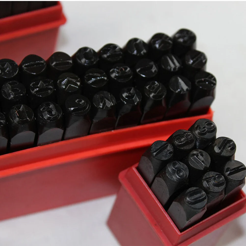 36 PCS Carbon Steel Stamp Tool Letter Number Letters Numbers Punch Set Kit Craft