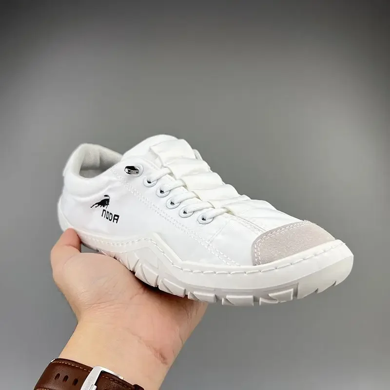 Мужская дышащая спортивная повседневная обувь без шнуровки с низким берцем