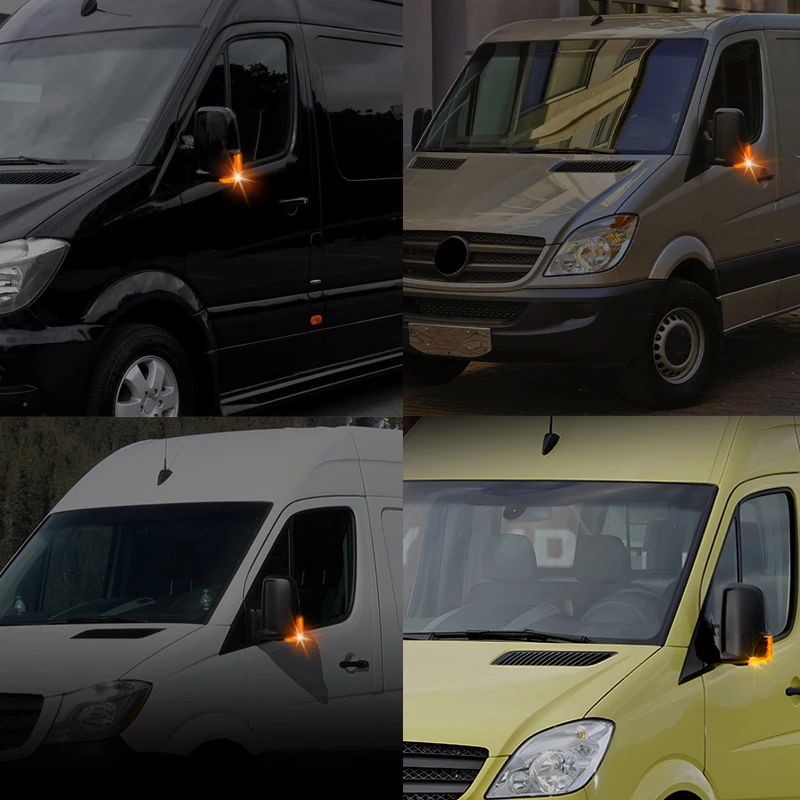2 шт. для Mercedes Benz Sprinter W906 светодиодный динамический светильник бокового зеркала