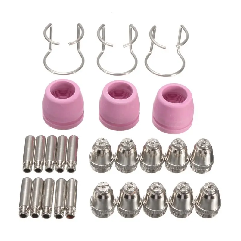 

26pcs Plasma Cutter Consumables Kit AG60 Plasma Cutting Torch Tip Nozzle For LTP5000D LTP5000 LTPDC2000 LTPDC2000D. DropShipping