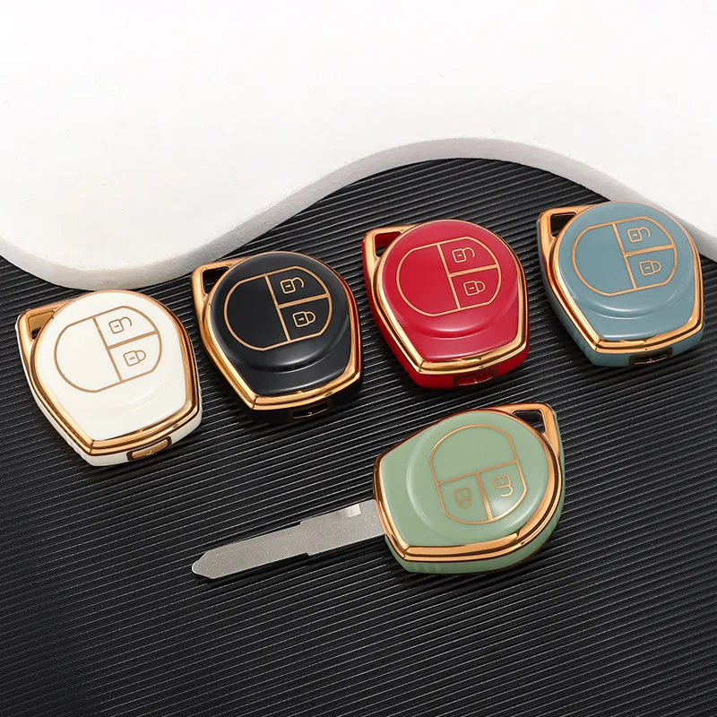 

New TPU Car Key Case Cover Shell Fob For Suzuki Swift Grand Liana SX4 Window Vitara Amagatarai Keyless Bag Keychain Accessories