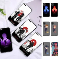 anime jujutsu kaisen phone case for iphone 11 12 13 mini pro max 8 7 6 6s plus x 5 se 2020 xr xs funda case