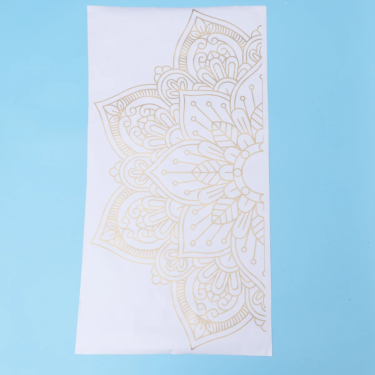 

Wall Paper Mural Mandala Wall Decal Wall Patch Semicircle Mandala Wallpaper Stick Peel Mandala Wallpaper Border