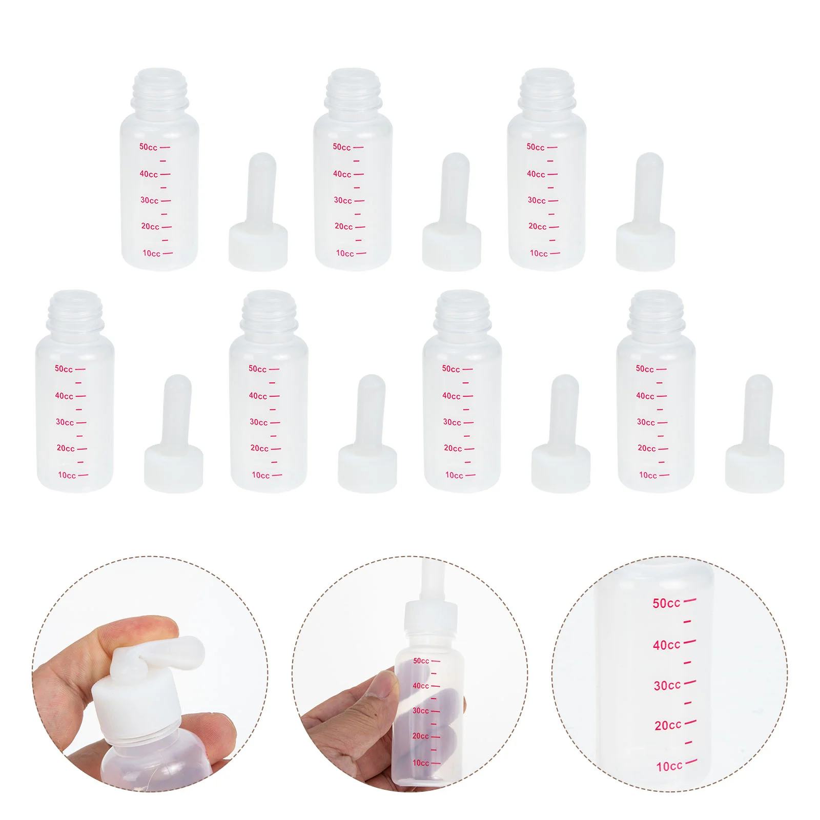 

10 Sets of Lamb Feeding Bottles Goat Feeder Livestock Feeding Bottles Animal Feeding Tools for Farm Home