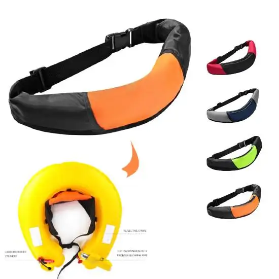

Inflatable Buoyancy Survival Suit Lightweight Oxford Buoyancy Life Belt Adjustable Webbing with Whistle for Swimming Sea Fishing