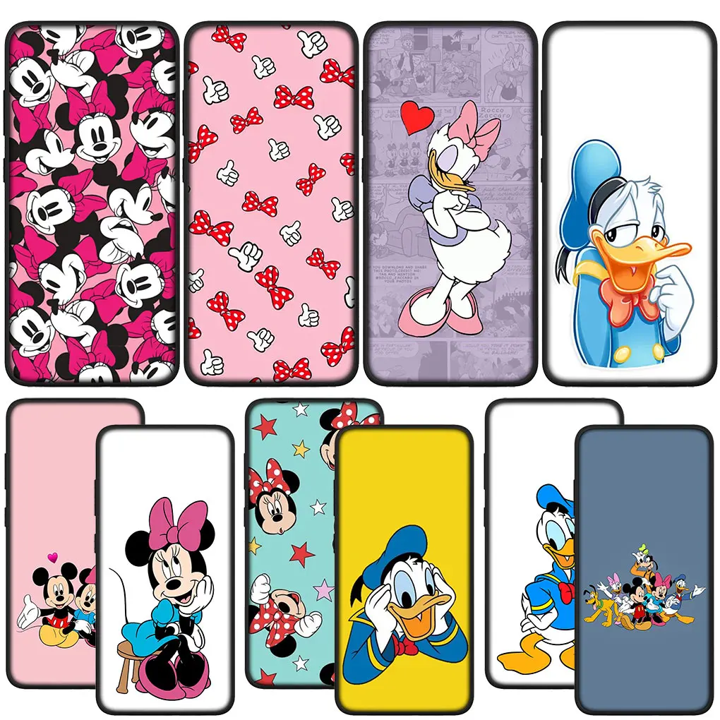 Minnie Mickey Mouse D-Donalds D-Duck Soft Phone for Samsung Galaxy Note 20 Ultra 10 8 9 S10 Lite S9 Plus A71 A70 A02S A6 Case