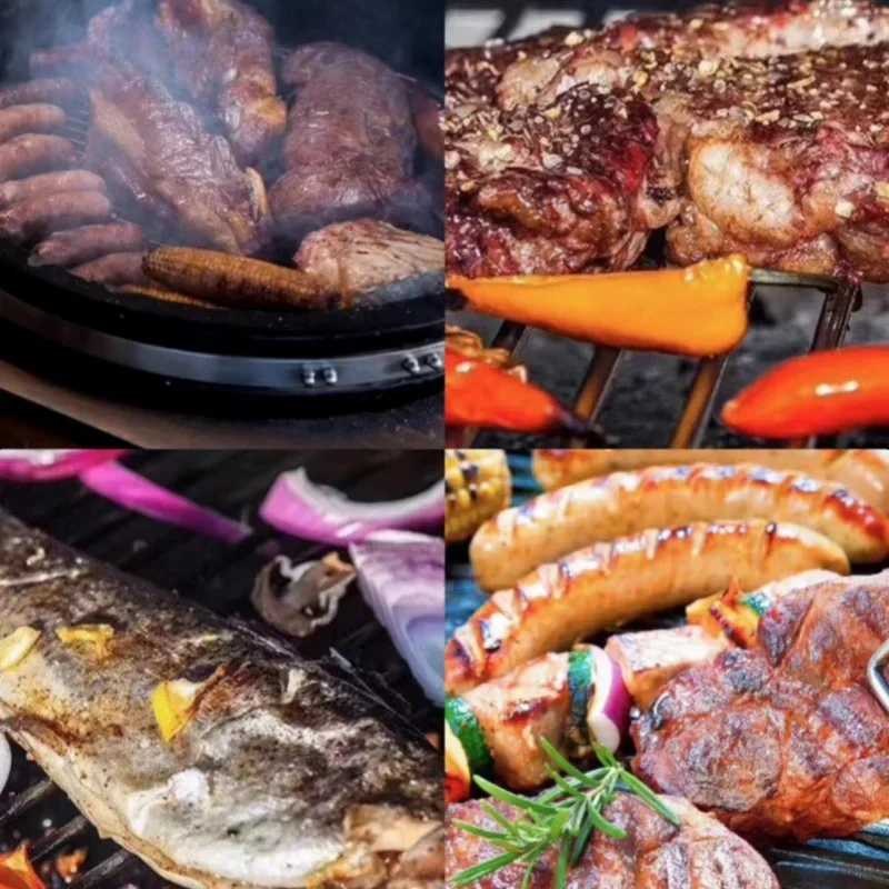 Новый стиль 26-дюймовый большой ручной роспись пейзаж Камадо керамический гриль