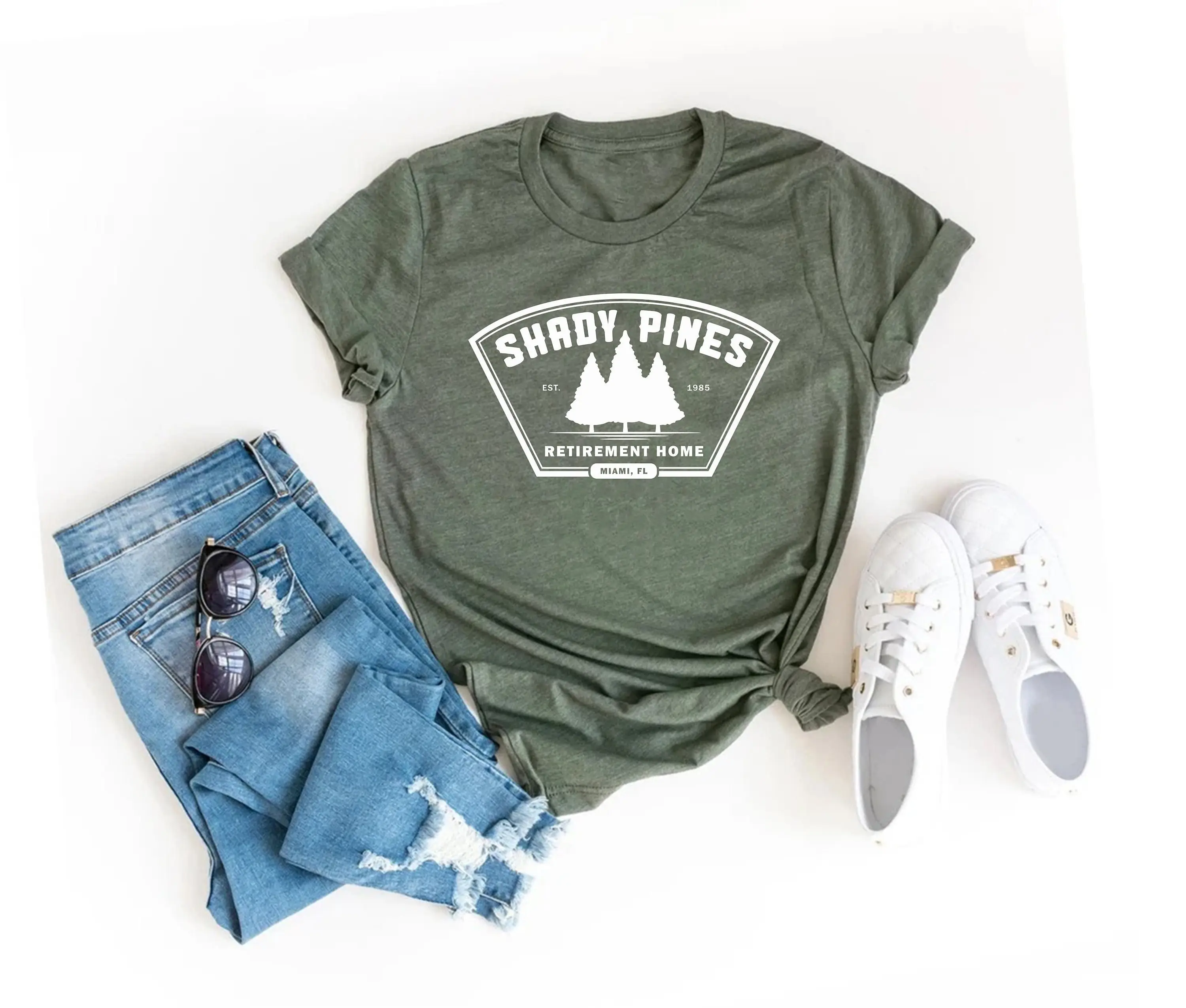 Футболка Shady Pines Retirement Home Golden Girls Stay Blanche Dorothy Sophia Rose