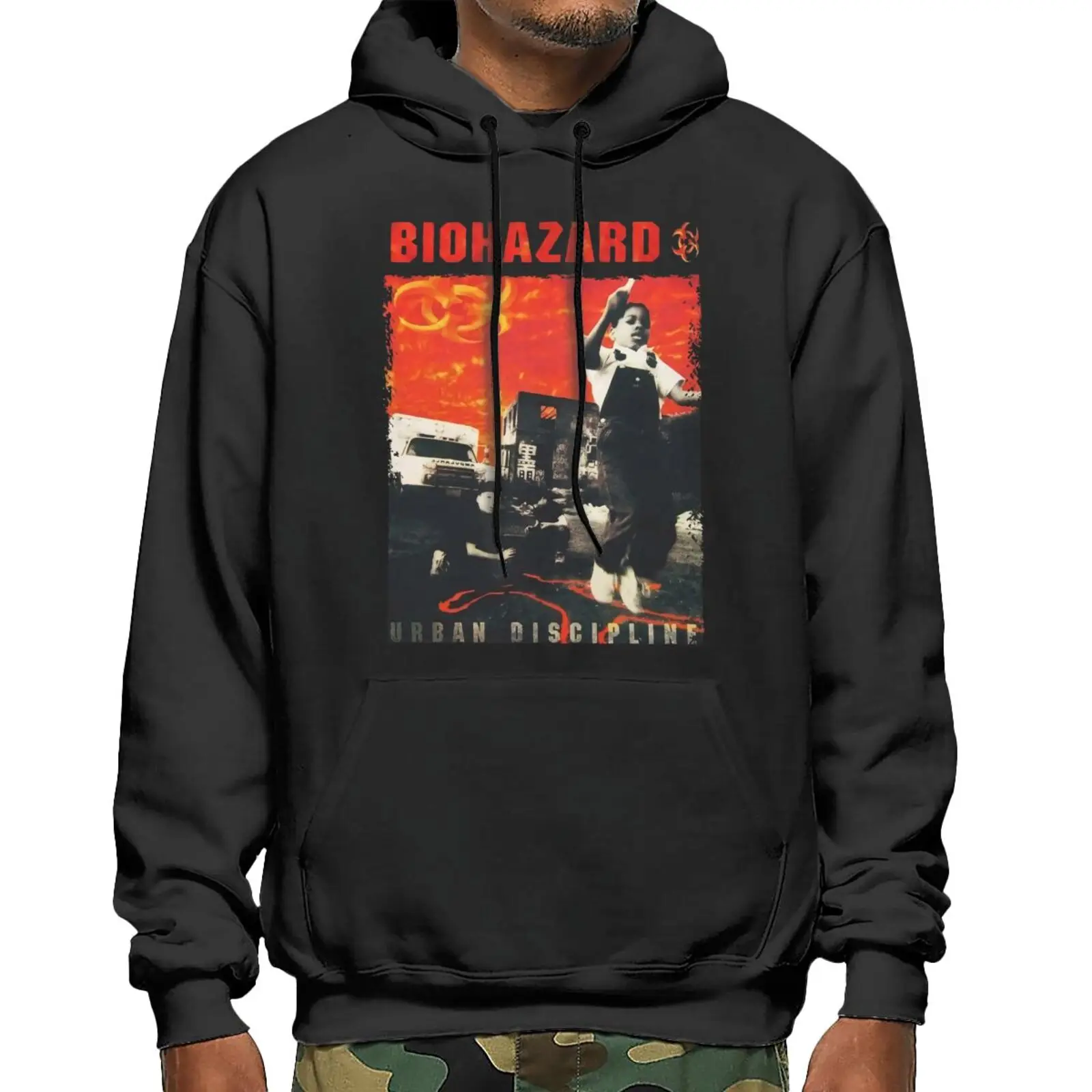 

Biohazard Urban Discipline American 4007 Hoodie Sweatshirt Hoodies Men Oversize Sweatshirt Sportswear Fleece Jacket Men's Sets