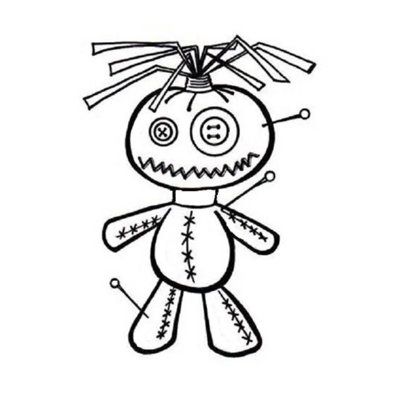 

Leuke Voodoo Pop Auto Stickers Vinyl Decals Cartoon Auto Styling