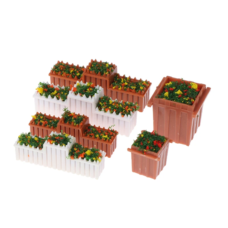 112 doll house miniature flowers garden flower beds ornament mini potted plant flowers pot free global shipping