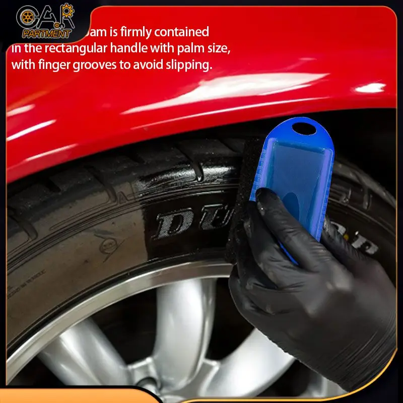

Portable Sponge Brush Abs Multifunctional With Lid Tire Contour Dressing Applicator Auto Tire Cleaning Accessories