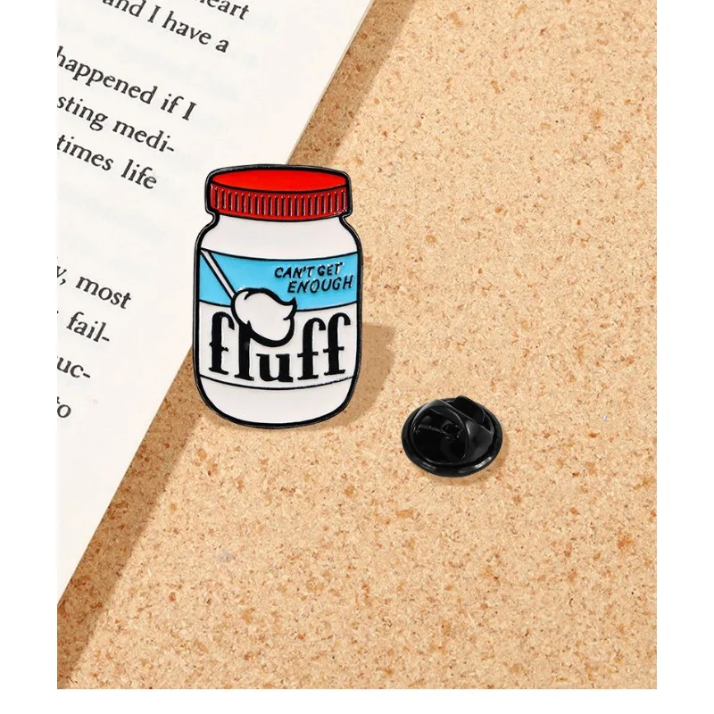 Не достаточный пух милые банки для молочного йогурта броши креативная одежда