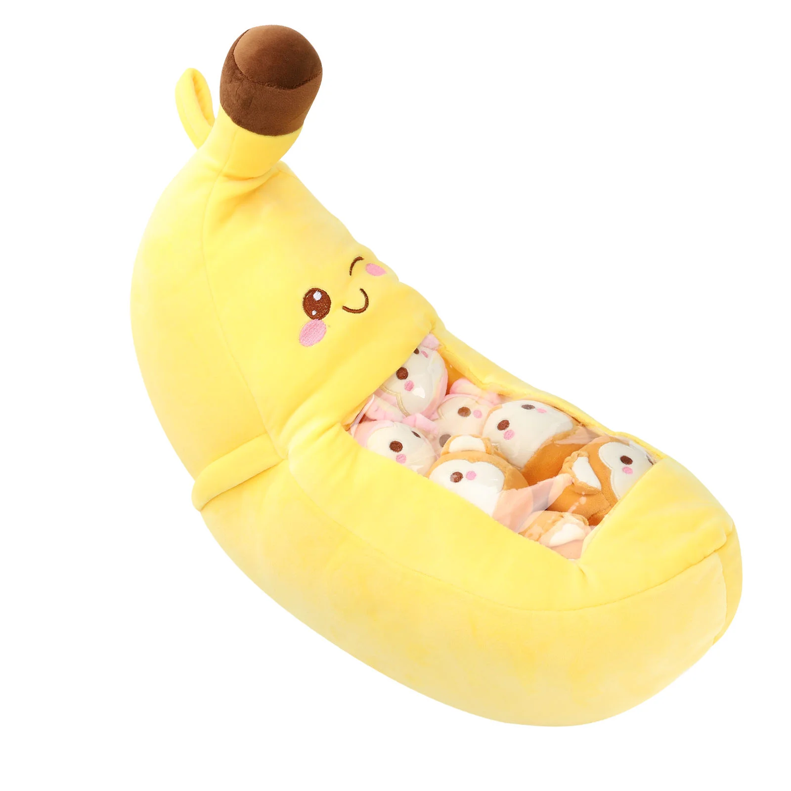 

1 Set Stuffed Banana Toy Plush Pillow Removable Stuffed Mini Toys Banana