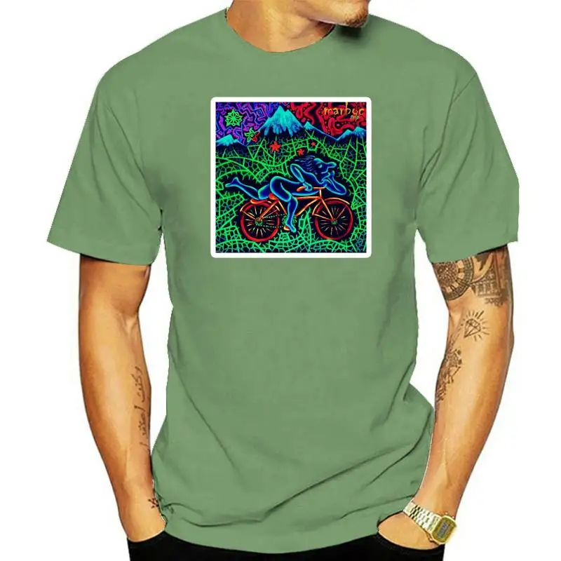 

BICYCLE DAY BIKE TRIP LSD ACID T SHIRT DR ALBERT HOFMANN T-SHIRT ACID PARTY DTG2