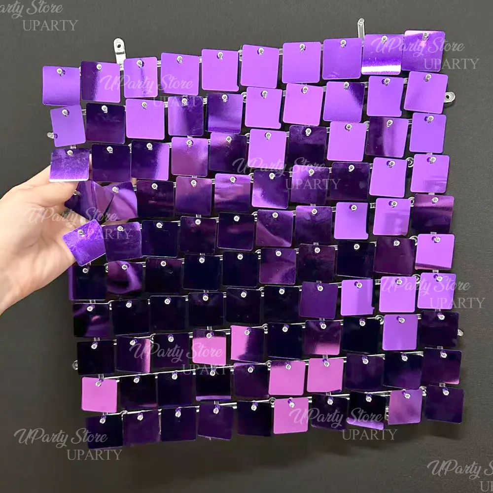 

Фиолетовые sequin панели MicroPlush для декора