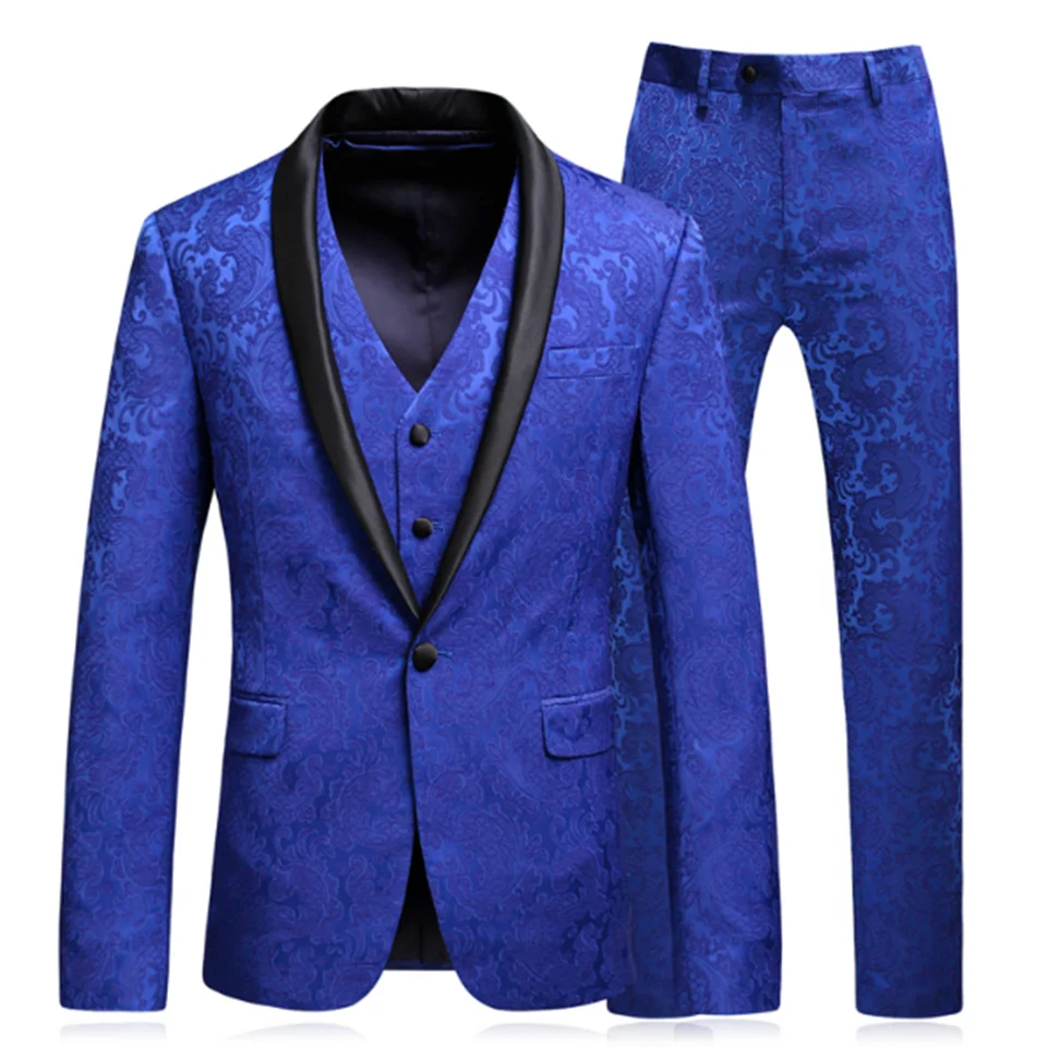 

Groom Suit Mens Suit Smolking Noivo Terno Slim Fit Easculino Evening Suits For Men Spring Autumn Blue Casual Prom Groom Party