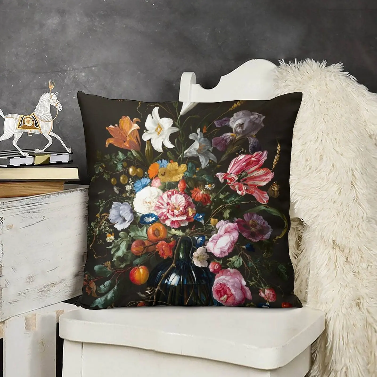 Jan Davidsz. de Heem Натюрморт с цветами декоративные наволочки для диванов подушки