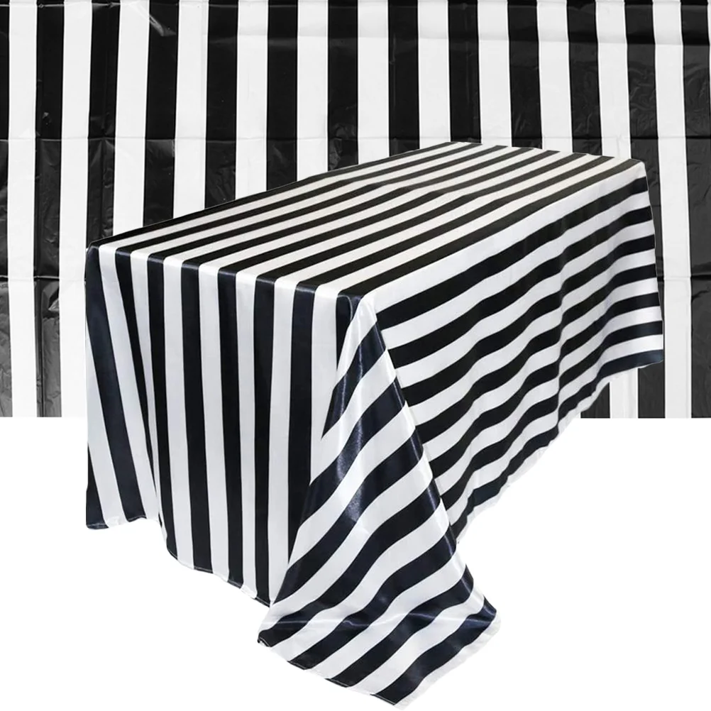 

2pcs Geometric Table Cloths Striped Tablecloths For Tables