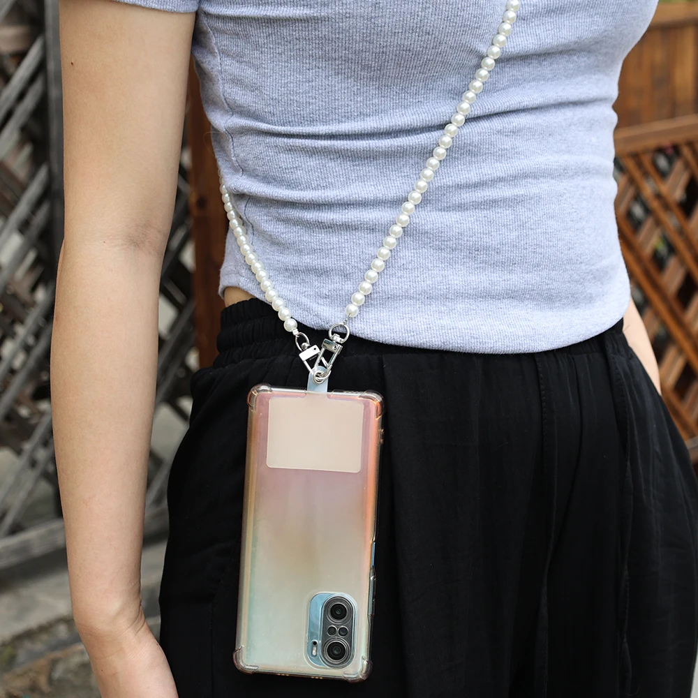 Универсальные ремни для тела жемчужная цепочка браслета с зажимом карт длинный и