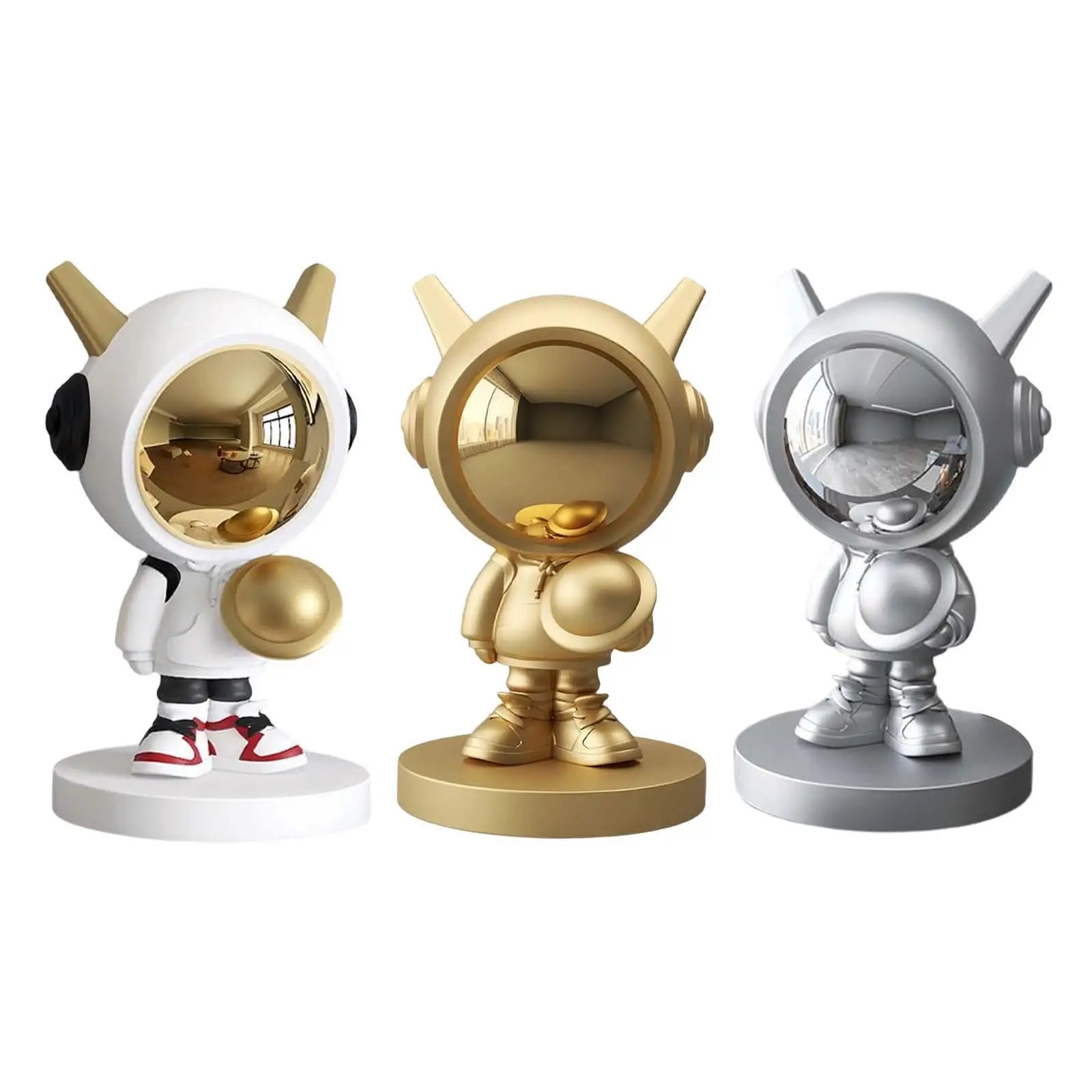 

Modern Astronaut Statue Figurine Decoration Outer Space Themed Desk Wedding