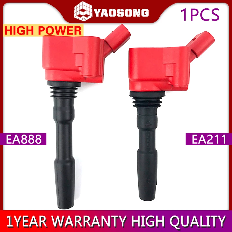 

Для Audi A1 Seat Ateca Ibiza Leon Toledo Volkswagen Tiguan Caddy Golf высокопроизводительная катушка зажигания EA211 1,2 T 1,4 T 1,5 1,6