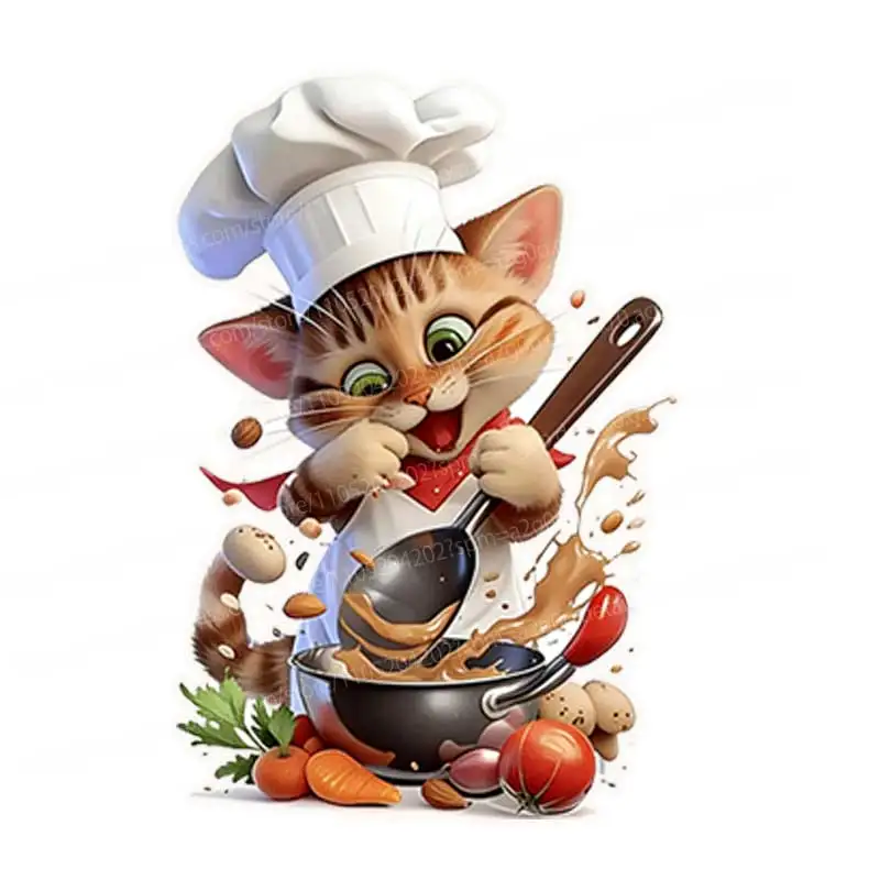 

Съемные наклейки на стену с изображением кота шеф-повара AA162