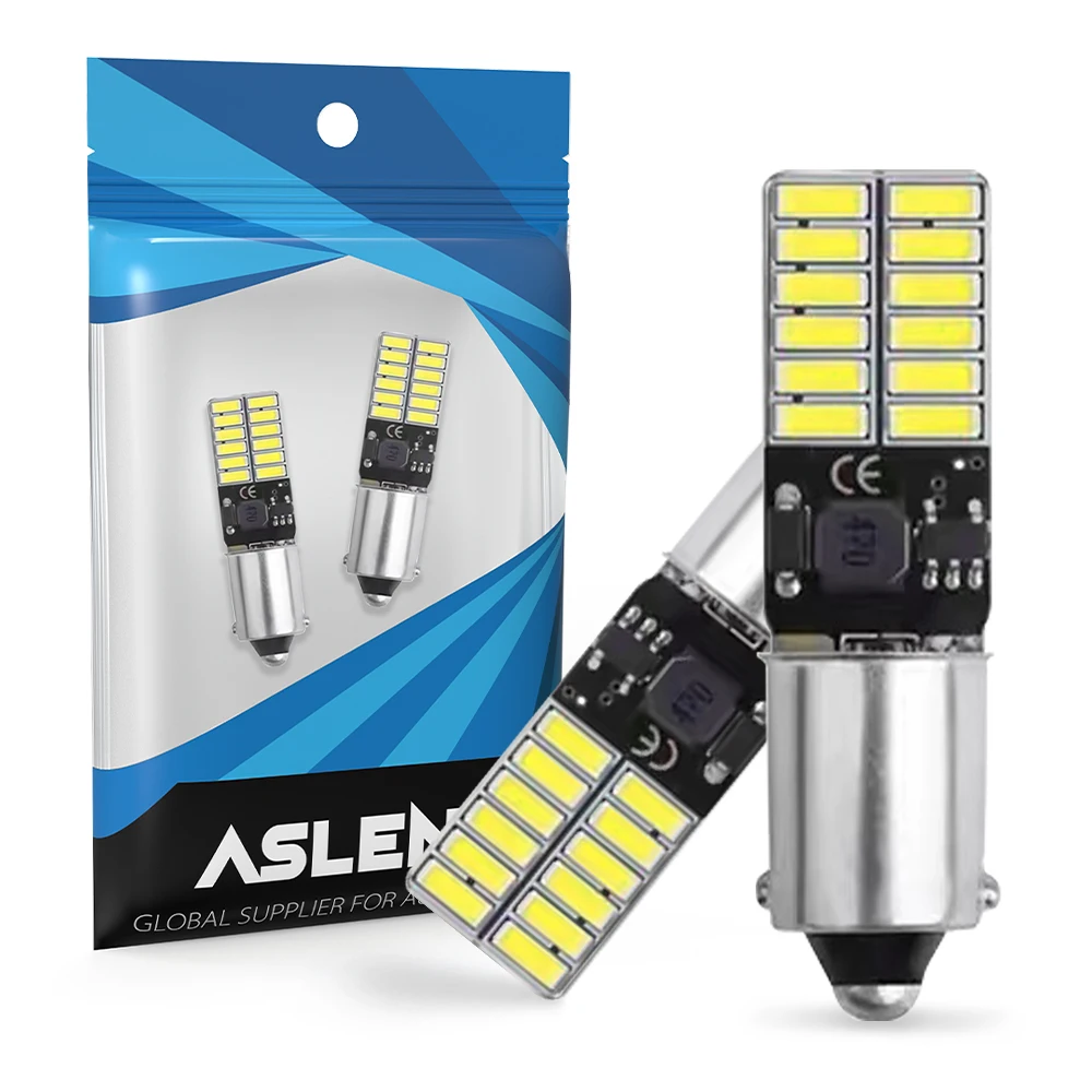 

2 шт., автомобильные лампы BA9S 180 °, 4 Вт, H6W, W5W